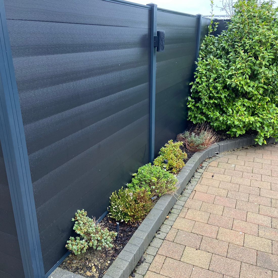 compoite fence grey