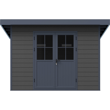 WPC garden shed model DeLux 9m²
