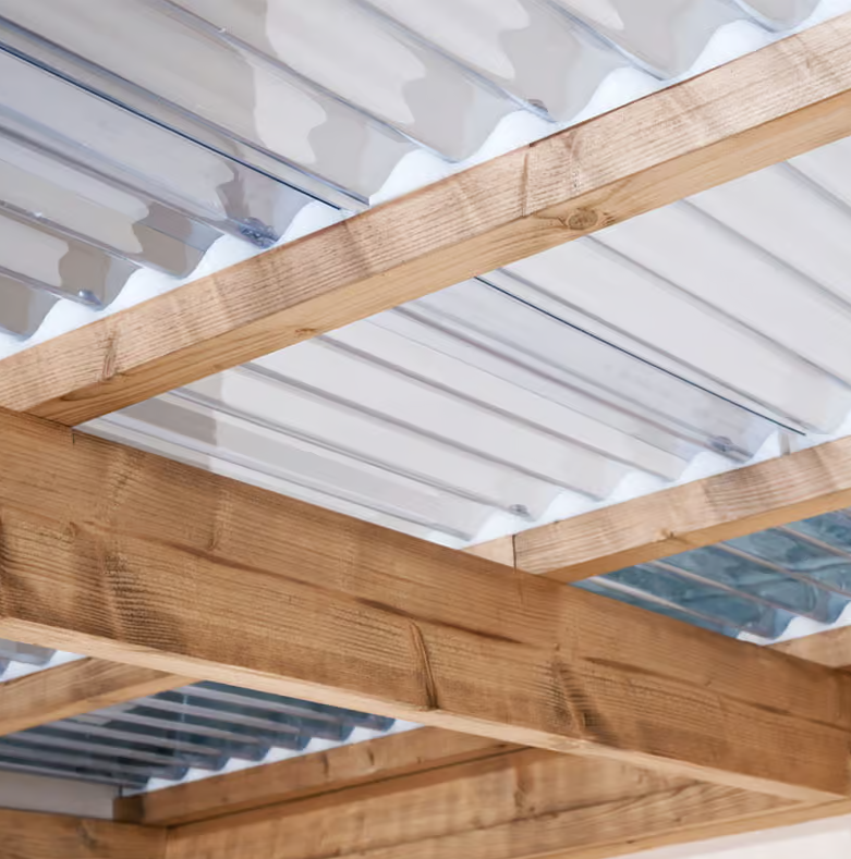Corrugated clear sheets