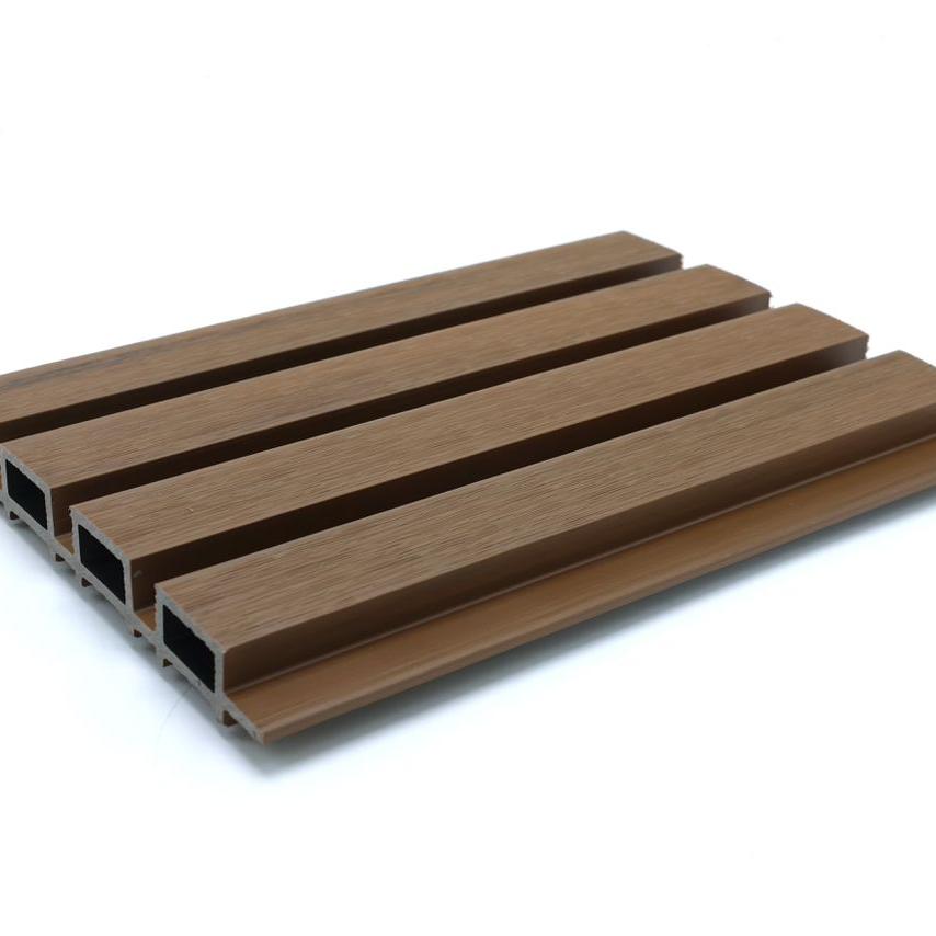 Composite Slatted Wall Cladding Teak