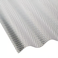 Diamond Embossed Corrugated Polycarbonate Sheet 