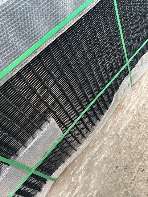 Black 8ft (2.4m) High x 4ft (1.2m) Wide Pedestrian Gate Kit Inc Posts Lock Etc.