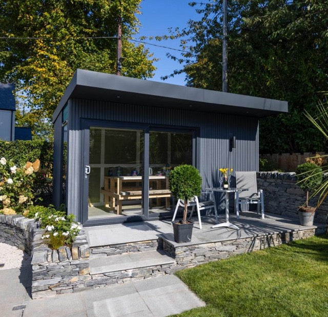 Composite Slatted Wall Cladding Grey downpatrick northern ireland main image