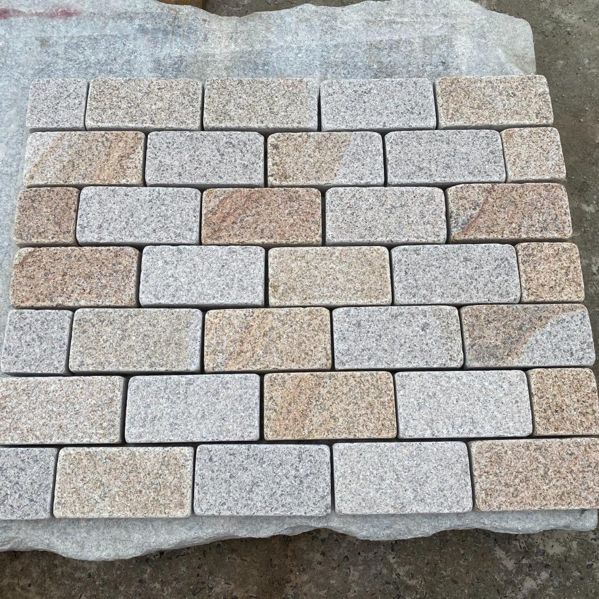 Yellow Tumble Granite 200x100x50mm